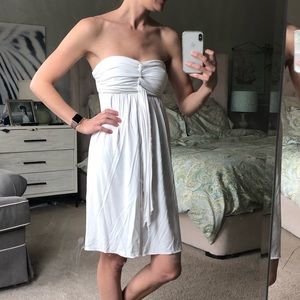 Express women’s casual white strapless dress XS